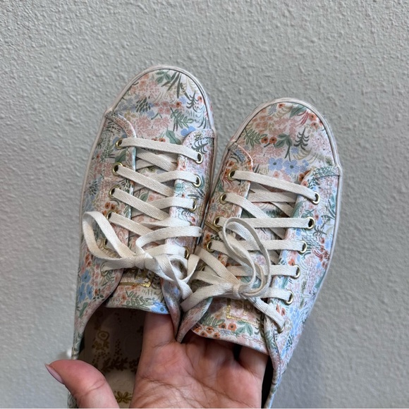 *SOLD* Keds x Rifle Paper Co. Kickstart Meadow Print Lace Up Sneaker Size 7.5 - Picture 5 of 15